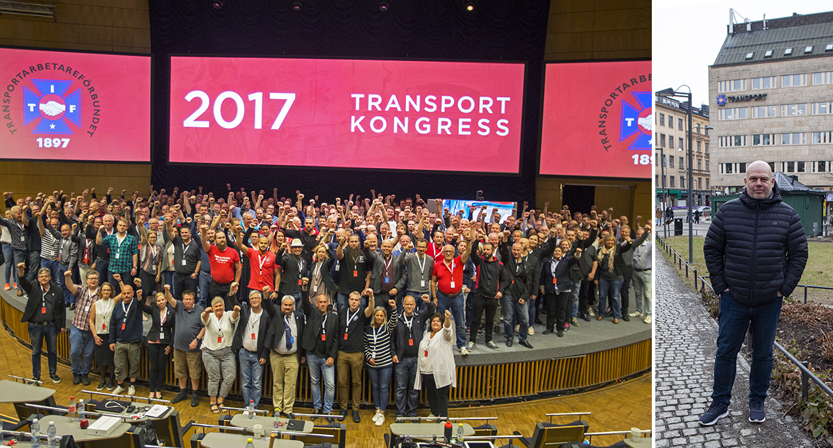 Transports kongress 2017 debatterade flera stora framtidsfrågor och ombuden tillsatte också en framtidsutredning. Ulf Persson (bilden till höger) är utredningssekreterare. Foto: Jan Lindkvist / John Antonsson