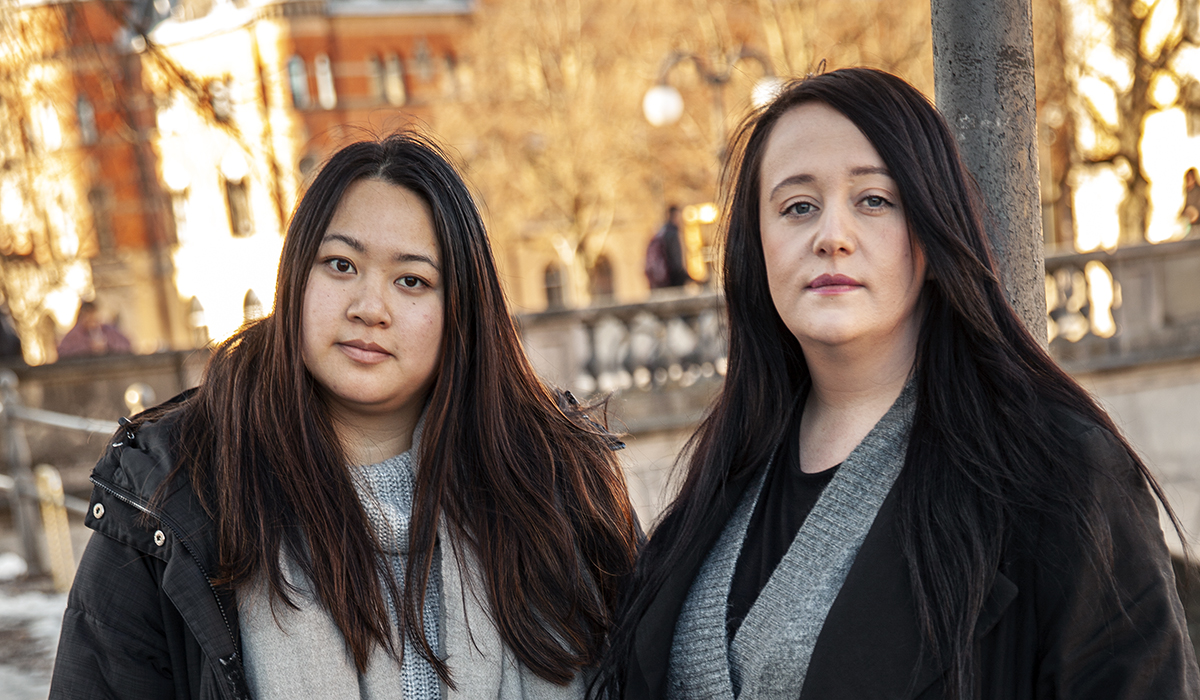 Tillbaka i studentstaden Örebro. Fanny Fischer Ohlsson och My Hansson är inne på nya forskningsområden i sin C-uppsats om fackligt förtroendevalda kvinnor i mansdominerade branscher.