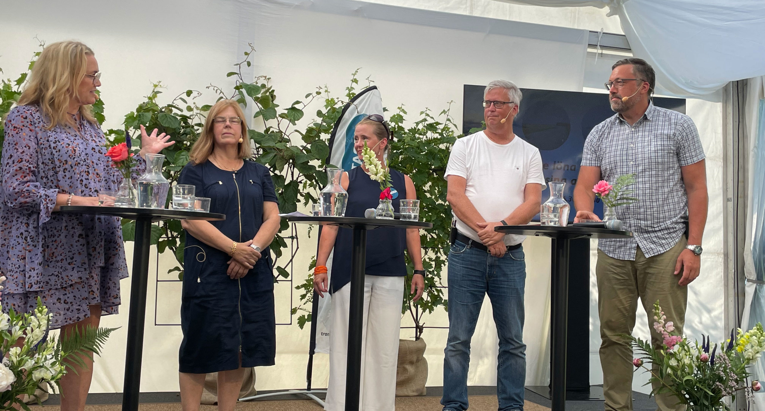 Panel vid seminarium på Almedalen 2022.