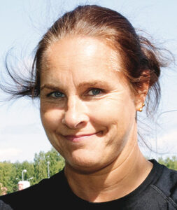 Linda Gröning, hamnarbetare, Hudiksvall. Foto: Justina Öster