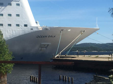 Fartyget Ocean Gala i Utansjö hamn.