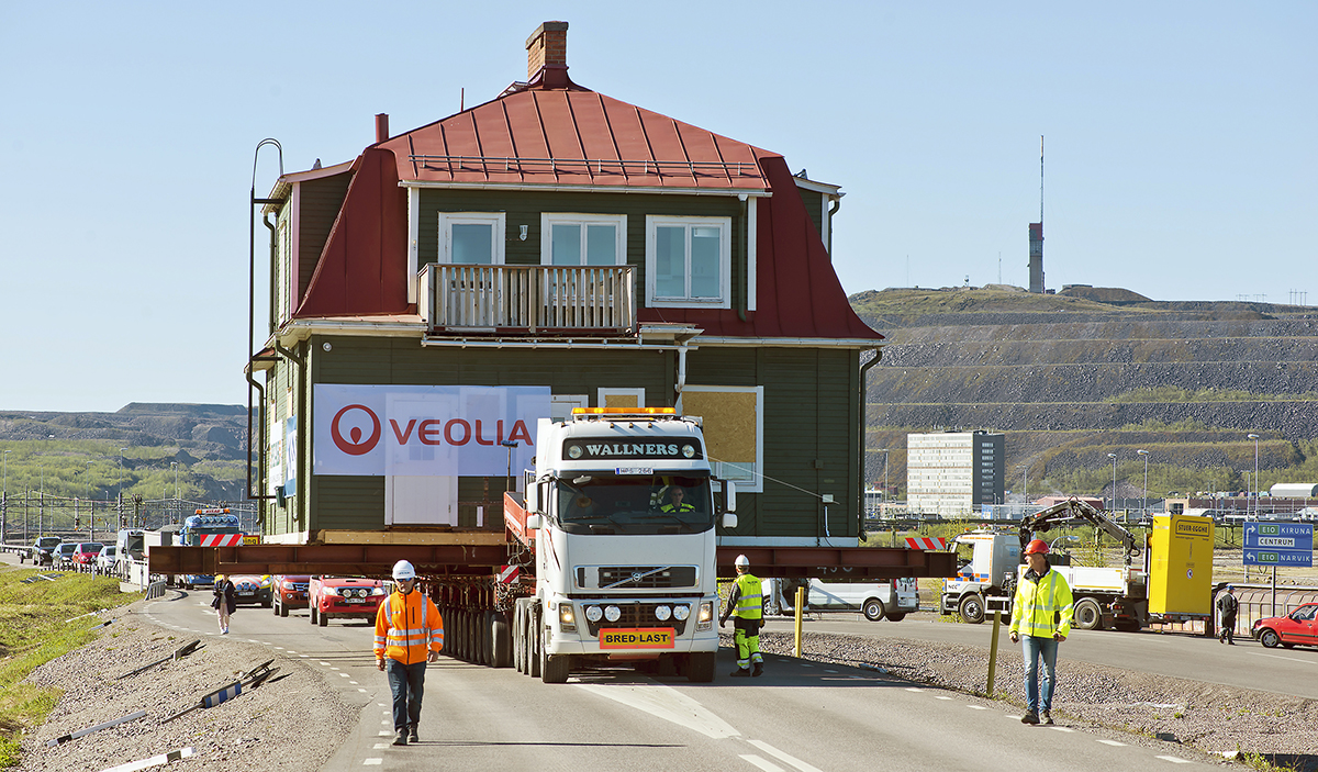 Husflytt i Kiruna