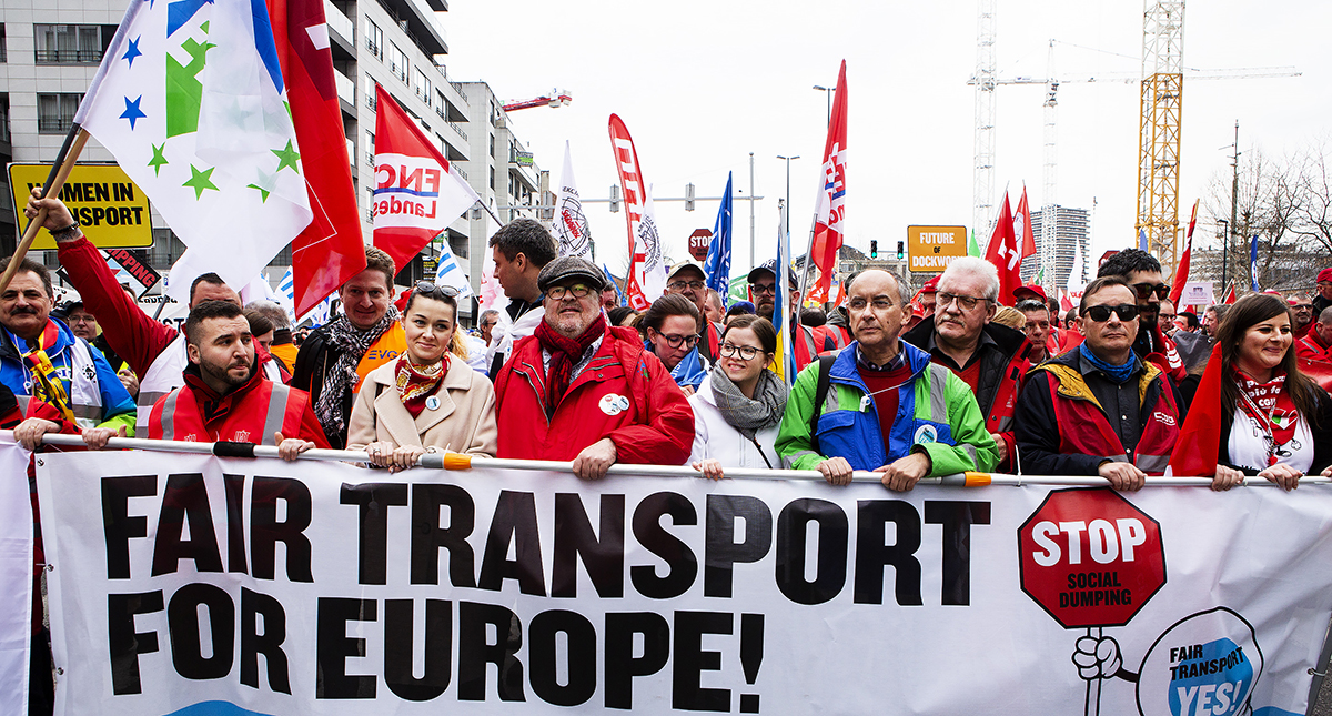 EU-demonstration Bryssel