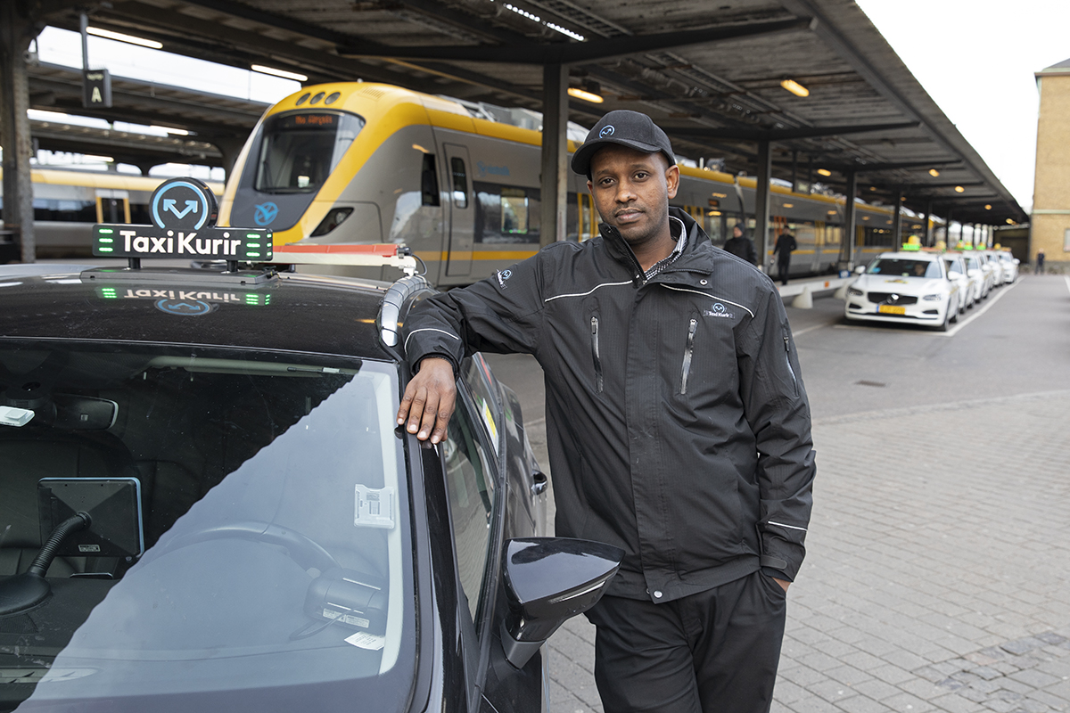 Mohammed Aden, taxiförare, Göteborg