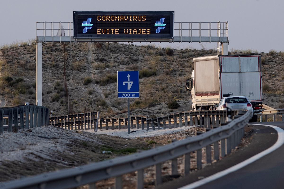 Motorvägen 1-30 i Murcia, Spanien