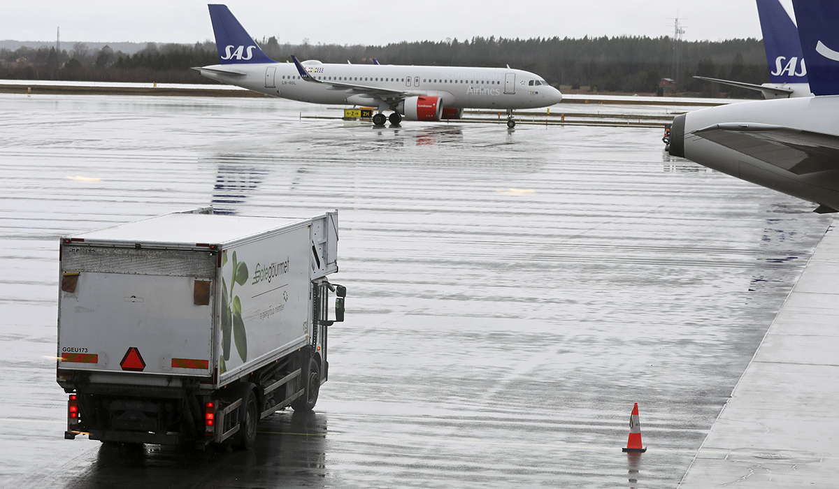 Gata gourmet-lastbil på Arlanda