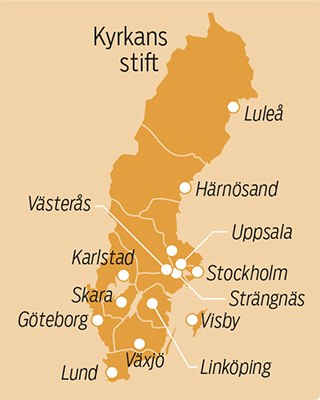 Svenska kyrkans stift