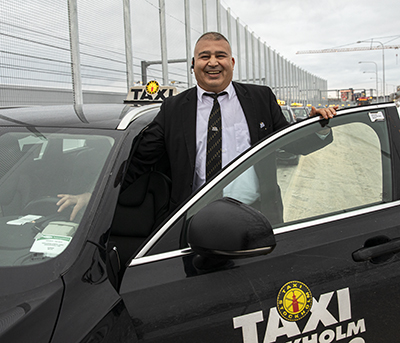 Erdal Demirel, taxichaufför. Foto: Justina Öster