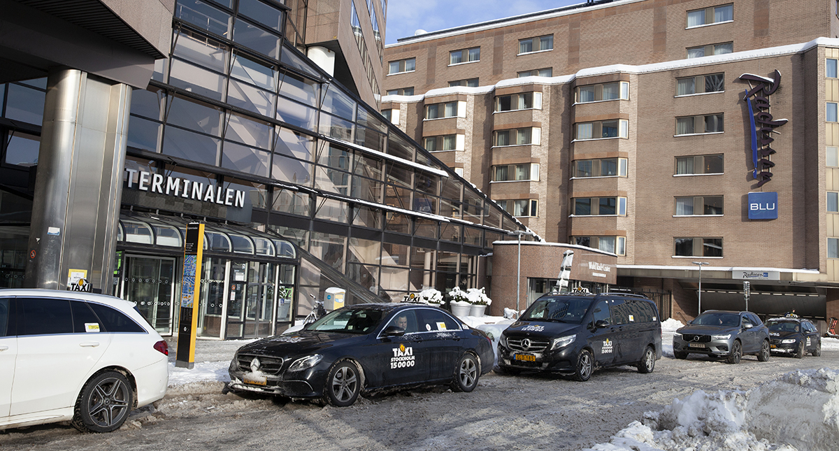 Genrebild taxi i Stockholm