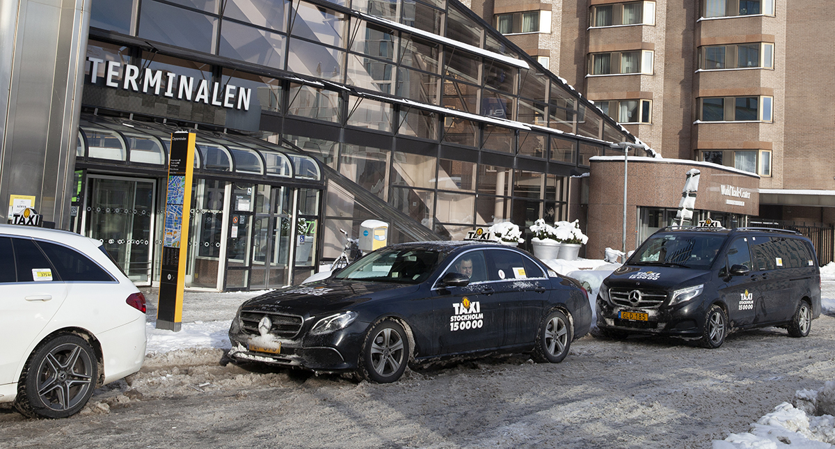 Genrebild taxi i Stockholm