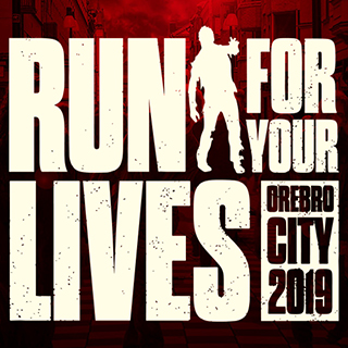 "Run for your lives" Örebro city 2019 (logga)