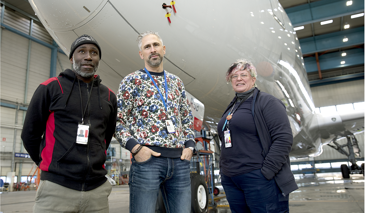 ”Vi vill vara med och påverka.” Meddy Linond (ordförande), Johan Afvander (ledamot) och Marie-Louise Rindå (ledamot) i klubben. Anders Nilsson (sekreterare) har jobbat natt och saknas på bilden.