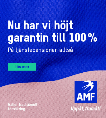 Annons för AMF tjänstepension