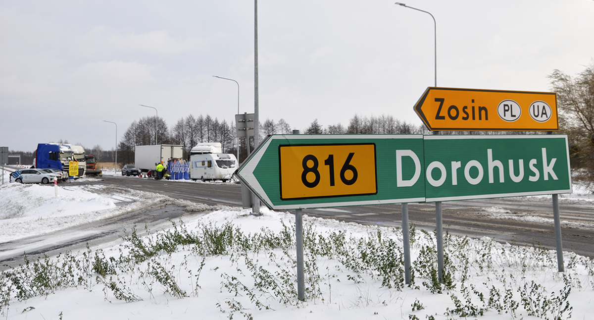 Via gränsövergången i Dorohusk går en stor del av godstrafiken mellan Polen och Ukraina. Foto: Tadeusz Rawa