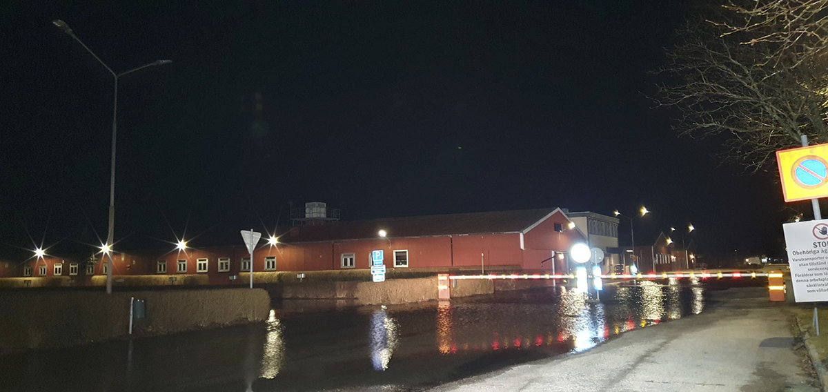 MSB och Räddningstjänstens översvämning i Revinge. Foto: Martina Hansen