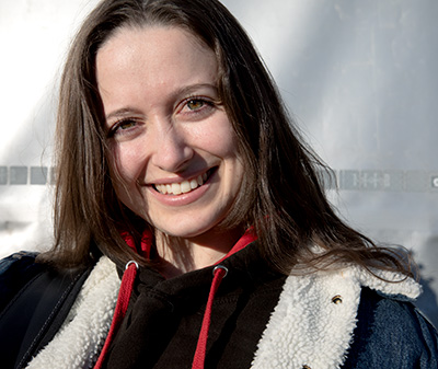 Malin Dahlström, lagerarbetare Sturup. Foto: Justina ÖSter