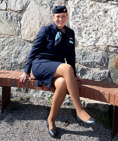 Helena Åström har flugit jorden runt i jobbet. Foto: Justina Öster