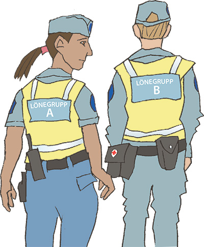 Nadja undrar om hon ligger i rätt lönegrupp. Illustration: Martin Heap