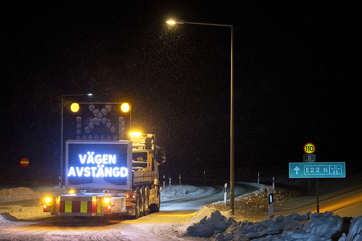 I analysen av stoppet på E22 kom Trafikverket fram till att kommunikationen mellan de olika myndigheterna inte fungerade bra. Foto: Johan Nilsson/TT
