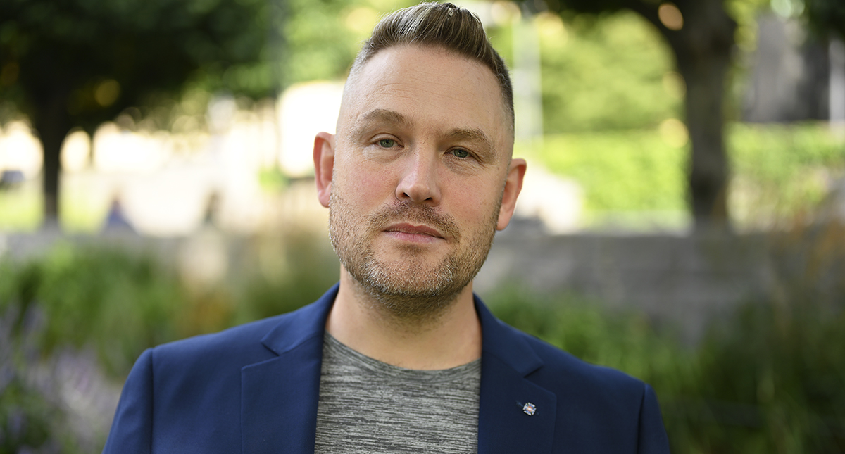 ”Tanken är alltid att du ska rapportera det du varit med om så fort som möjligt, så att du har det färskt i minnet”, säger Transports Gustaf Järsberg. Foto: Emil Flisbäck