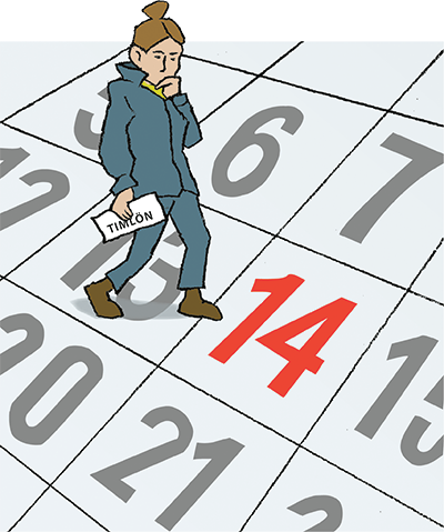 Ska timanställda ha betalt på röda dagar? Illustration: Martin Heap