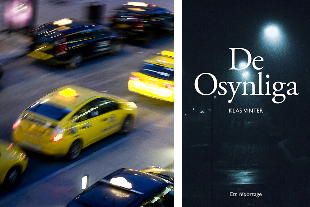 Taxibilar och bokomslag till 