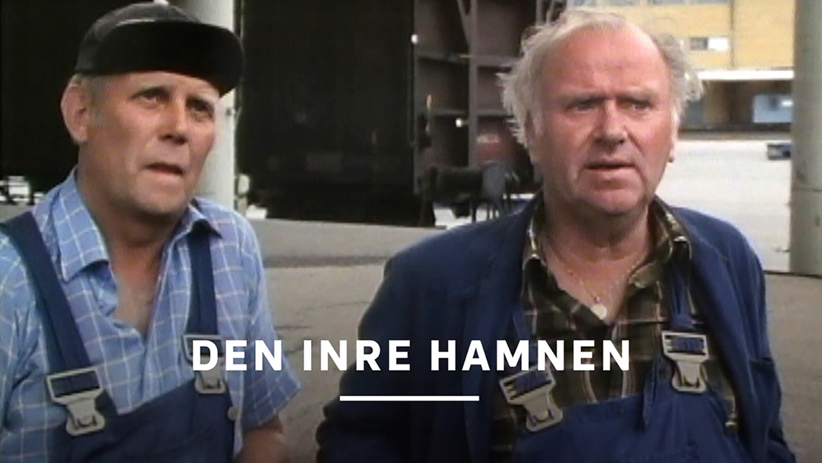 Karl-Erik och Rune Stellan är två av stuveriarbetarna i Michael Stenberg och Christoffer von Platens dokumentär från 1990. Filmen finns att se på SVT plays Öppet arkiv. Foto: SVT