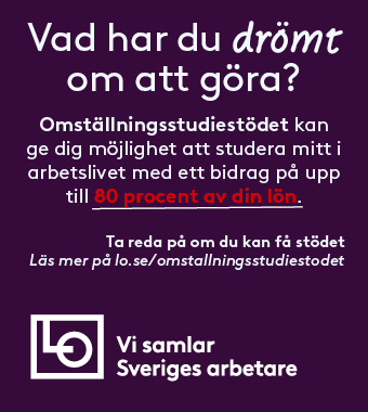 Annonsbanner LO: Vad har du drömt om att göra?