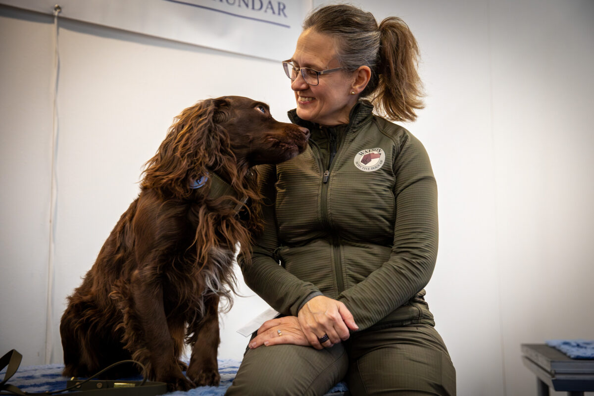 Maria Delin är generalsekreterare på Branschorganisationen för sökhundar. Foto: Dexter Svärd Huss